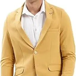 showoffff Men's Single Breasted Slim Blazer-picture-39