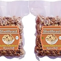 Shellfeas Walnut Kernels 1 Kg ( 500x2) Brown Halves , Akhrot Giri Magaz , Walnuts Without Shell-picture-31