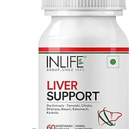 INLIFE Liver Support Supplement with Ayurvedic Herbs | Tamalaki, Citraka, Rajamasha, Kasanai, Kakamachi | Supports Healthy Liver Function for Men & Women - 60 Vegetarian Capsules-image-40