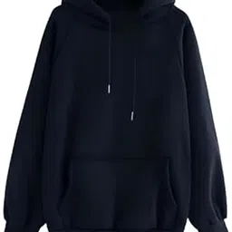 Brand Women's Fleece Sweatshirt with Hood, Full Sleeves Jumper, Winter Wear, Hooded Neck, Regular Fit, Long Sleeve-picture-42
