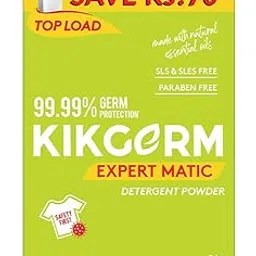 KIKGERM Plant Based Top Load Laundry Detergent Powder (2Kg) Natural, Eco-friendly, Non-toxic, Chemical-free, Biodegradable - Skin Safe, Pet Safe - Tough Stain Remover-image-65