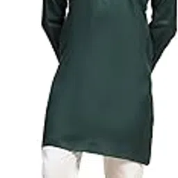 skavij Men's Cotton Solid Kurta Set Mandarin Collar Regular Fit Long Sleeves Ethnic Dress (_Beige_)-picture-19