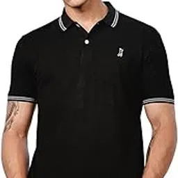 thomas scott Men's | Solid | Polo Collar | Regular Fit | Cotton Blend | Knitted | Casual Tshirt-picture-37