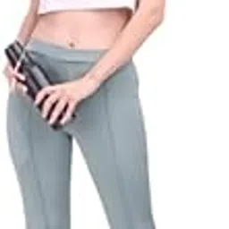 hypnotex Women's Stretch Fit Mid Rise Pants Grey-picture-32