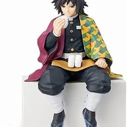 Awestuffs Action Figure Limited Edition for Car Dashboard, Decoration, Cake, Office Desk & Study Table (Giyu Tomioka Sitting Demon Slayer)-image-70