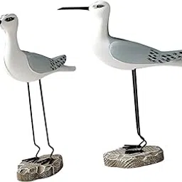 2X Vintage Bird Statue Car Nautical Decorations Creative Sea Animal Figurine Gray White | Home & Garden | Home D?©Cor | Figurines-picture-14