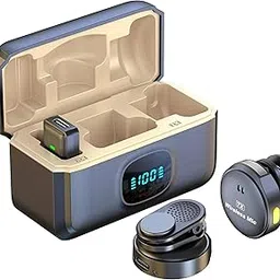 VRJTEC Wireless Lavalier Microphone, USB-C/Lightning Compatible, with Charging Case, Omnidirectional (Q81 Wireless Mic Type-C)-picture-30