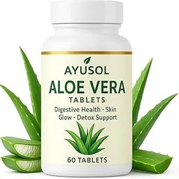 Aloe Vera Tablets | Digestive Health, Skin Glow & Detox Support | Boosts Immunity, Hydration & Gut Wellness | Pure Aloe Barbadensis Extract | 60 Tablets-picture-16