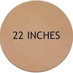 GOJEEVA Premium Wooden 22X22 Inches Circle Shape Unfinished MDF Pine Board for DIY Projects, 2.5MM Thickness Wooden Pine Board, Gift for Artist, Oil Pastel Color Board (22X22 Inches, Brown, Pack Of 1)-image-5