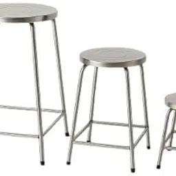 Little Swag Stainless Steel Stool Set of 3 Sitting Round Shape Table for Home, Kitchen, Bathroom, Office, Garden, Clinic, Salon & Multipurpose Lightweight Stools in X-Small, Small & Medium Sizes-picture-12