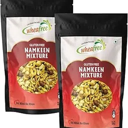 Wheafree Gluten Free Namkeen Mixture - Pack of 2 (400g each) | Khatta Meetha Farsan Snack with Peanuts, Chickpeas, Rice Puffs & Traditional Indian Spices - Healthy, Crunchy, Celiac-Friendly Snack-picture-10