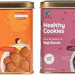 Hungry Bums Ragi & Almond Cookies Combo Pack | Healthy Snack for Kids & Adults | Rich in Protein & Fibre | Healthy Gluten Free Biscuits | No Maida, Added Sugar or Preservatives (Pack of 2, 700gm)-picture-15