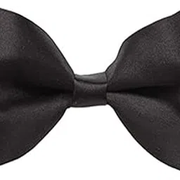 uniq world wide Men's black neck bow tie-picture-25