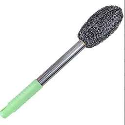 ABTER Steel Bottle Brush, Long Handle with Textured Cleaning Head, Green-picture-36