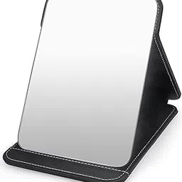 Portable Travel Makeup Mirror with Stand Compact Vanity Standing Mirrors, HD Multi Stand Angle Hand Free/Handheld/Tabletop Foldable Mirror-picture-42