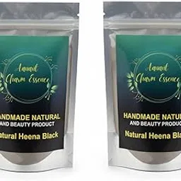 Charm Essence 100% Natural Pure Henna Rajasthani Mehandi Powder Pure Henna Powder For Natural Hair (cloth filtered) (Black, 200 Gram)-picture-28