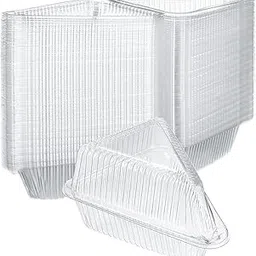 CALANDIS® Cake Slice Containers with Lid Hinged Lid Cake Container for Pie 100pcs | Food Storage Containers | Kitchen Storage & Organization | Kitchen, Dining & Bar-picture-14