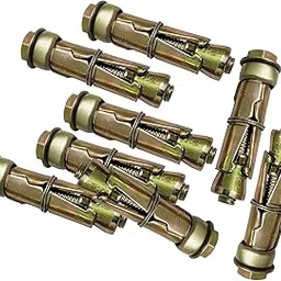 STARA Anchor Fasteners, 8mm | Heavy-Duty Iron Round Expansion Bolts for Wall, Ceiling & Concrete Mounting – Durable & Reliable Hardwar (Pack of 12, Gold)-image-38