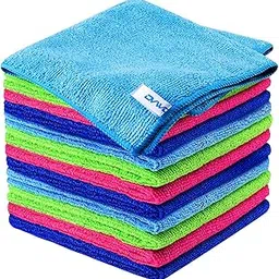 ovwo 12Pcs Premium Microfiber Cleaning Cloths - Highly Absorbent, Lint Free, Streak Free, Micro Fiber Cleaning Towels, Dish Cloth, Wash Clothes, Size: 12" X 12" Especially for Kitchen, Home-picture-40
