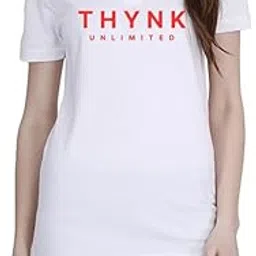 THYNK Unlimited (RED) White Women Polo T-Shirt-image-4