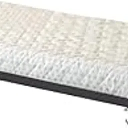 APRODZ Metal Trundle Bed Frame with Mattress Included, Rolling Castors, Black-picture-21