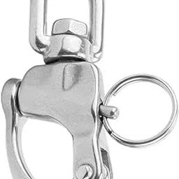 LYLA 316 Stainless Steel 70mm Swivel Eye SNAP Shackle - Boat/Sailing/Yacht/Sail-picture-36