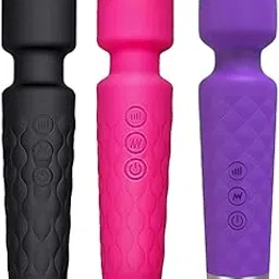 Rechargeable Body Massager for Women and Men/Handheld Waterproof Vibrate Wand Massage Machine with 20 Vibration Modes - 8 Speeds-picture-23