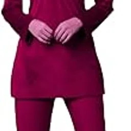 fnocks Women Full Sleeves Ankle Length Embroidered Fleece, Velevt Co-Ords Set-picture-53