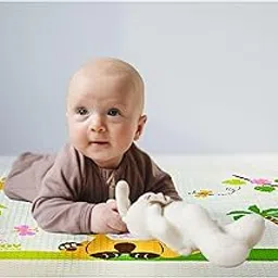 Printed Airfilled Rubber Cot Sheet |Baby Water Resistant Bed Protector Dry Sheets for New Born Babies |Extra Absorbent Washable Matress Protector (Size- 90 X 60)-image-5