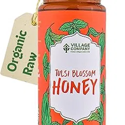 Village Company Organic Tulsi Honey 300GM | Pure, Natural and Raw and Fresh | Unfiltered, Unprocessed and Unpasteurized | Nature Wild Food | Fresh from Indigenous Tulsi Nector | No Added Sugar | Lab Certified-picture-21