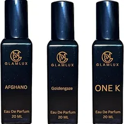 GLAMLUX Eau De Parfum Gift Set | 20 ML EACH | Afghano, Goldengaze and ONE K, Men's and Unisex Fragrance Collection-picture-31