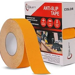 Robustt Anti Skid/AntiSlip 18 Meter 50MM (Yellow) Fall Resistant with PET Material and Solvent Acrylic Adhesive Tape for Slippery Floors, Staircase, Ramps, Indoor, Outdoor Use-picture-52
