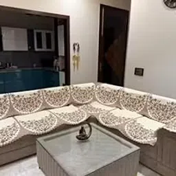 BALLEY L Shape 7 Seaters Set of 14 Piece Velvet Fabric Anti Slip Soft Material Sofa Cover for Living Room, Drawing Room, Pack of 14 Piece-image-42