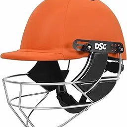 DSC DEFENDER Cricket Helmet for Men & Boys (Adjustable Steel Grill | Back Support Strap| Light Weight | size:Large (Orange)-picture-12