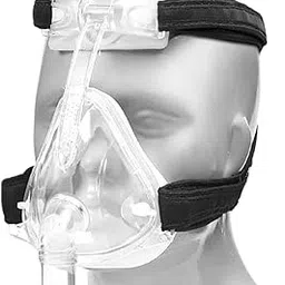 MDSS Full Face CPAP BiPAP Mask for Sleep Apnea with Head Strap | Universal Fit for All CPAP/BiPAP Machines | 100% Transparent Silicone Cushion | 101 Medical Devices (Small)-picture-11