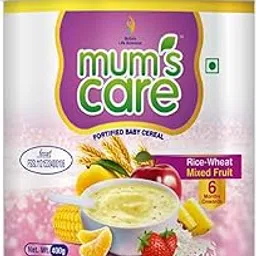 Mums Care Organic baby cereal | From 6 months | Organic cereal | 23 Essential vitamins & Minerals | 300gm | Mixed Fruit-picture-14