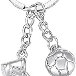 blue aura Football Metallic Keychain for Men And Women Keyring for Gifting, Cars, bikes, and Bags (Football Shoes)-picture-21