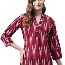 one femme Women Ikat Printed Top-picture-26