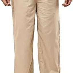 CLOTHIK India Men’s Casual Trousers | Relaxed Fit Drawstring Pants with Elastic Waistband | Comfortable Everyday Wear-image-131