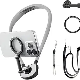 yantralay U-Shape Magnetic Neck Holder Mount for GoPro, D JI & Mobile Phones | Hands-Free First-Person Shooting Stand for Hiking, Cycling & Live Recording image 1