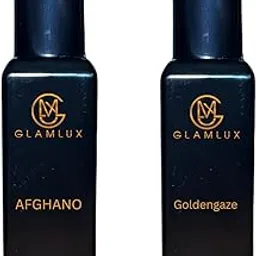 GLAMLUX Eau De Parfum Set | Afghano & Goldengaze | 20 ml Each | Long-lasting Winter and Summer Fragrances | Cruelty-free-image-18