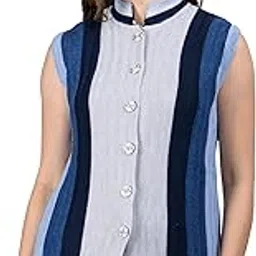 ladywillington Women Woolen Cardigan Sleeveless Printed Design Cardigan Daffodil Fabric Winter Wear Pure Wool Cardigan 100% Daffodil Free Size Cotty Fully Warm with Side Pocket-picture-32