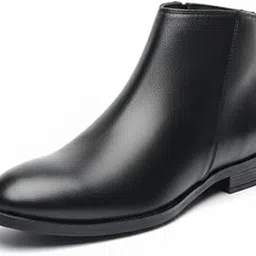 runrave Midnight Luxe Men’s Formal Synthetic Leather Ankle Boots-picture-19