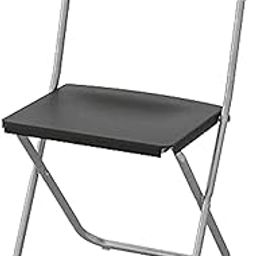 IKEA Steel Foldable/Durable Chair With Cut-Out Handle/Back Rest- Black By Stockland-picture-38