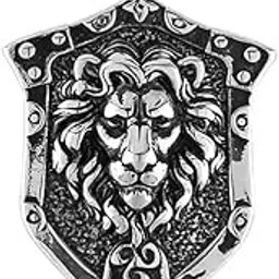 miami Pendant for Men Lion Black Silver chain for men Boys boyfriend gents locket Necklace for men Boy girls Women Stainless Steel neck chain lockets mens chains fashion Long Stylish Birthday gift M74-picture-16