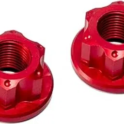 MERISHOPP 2 Pieces Bike Wheel Hub Axle Nuts Aluminum Alloy Hardware Bike Nuts Rear Hub Red|Sporting Goods|Cycling|Bicycle Components & Parts|Hubs-image-92