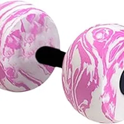 MERISHOPP Aquatic Exercise Dumbbell Adults Pool Fitness Lightweight EVA Water Dumbbell Pink and White-picture-16