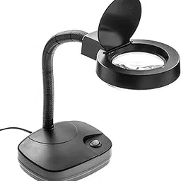Pullox Study Lamp with 86D Led Magnifying Lamp with dust lid Led Light Glass Lens-picture-12