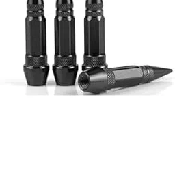 LOVMOTO Spiked Style Tire Valve Stem Caps, Universal Aluminium Alloy Dustproof Tire Valve Stem Covers for Cars, SUV, Trucks, Bikes, Motorcycles, Bicycles Comfortable with GT-R image 1