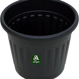 saiagro 14 INCH Flower Pot Pack of 5 / Indoor and Outdoor USE Pot / 14 INCH Black Pot/Plant Container/PLANTERS-image-46